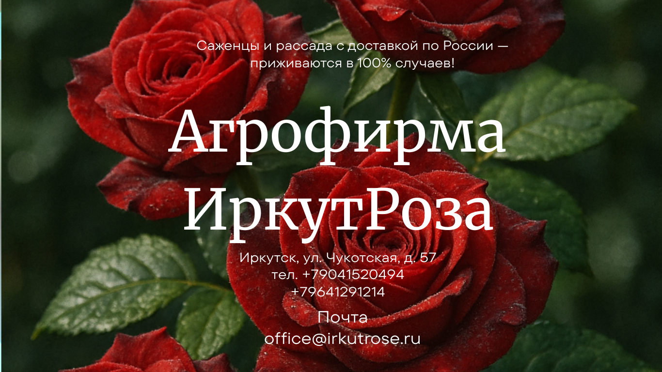 саженцы роз, питомник, кусты роз, агрофирма ИркутРоза